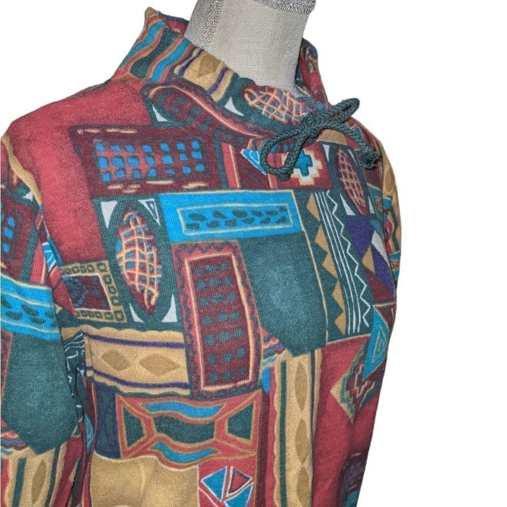 Basic Editions vintage graphic print‎ top or dress size small - Picture 6 of 8
